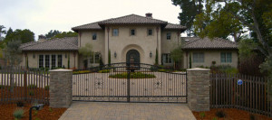 Tuscan Villa with Paver Driveway and Water Feature
