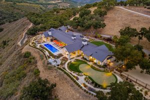 luxury home aerial view
